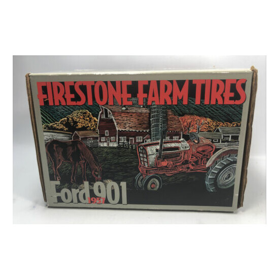 ERTL 29065 FIRESTONE FARM TIRES 1957 FORD 901 TRACTOR 2196/5000 PROMOTIONAL NOS {1}