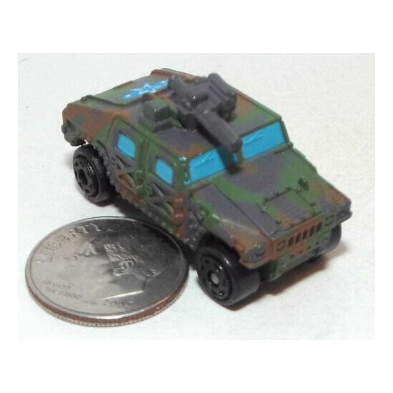 Very Small Micro Machine Humvee in Green Camouflage {1}