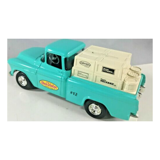 True Value 1955 Chevy Pickup Truck #12 Locking Coin Bank Vintage 1993 New  {7}