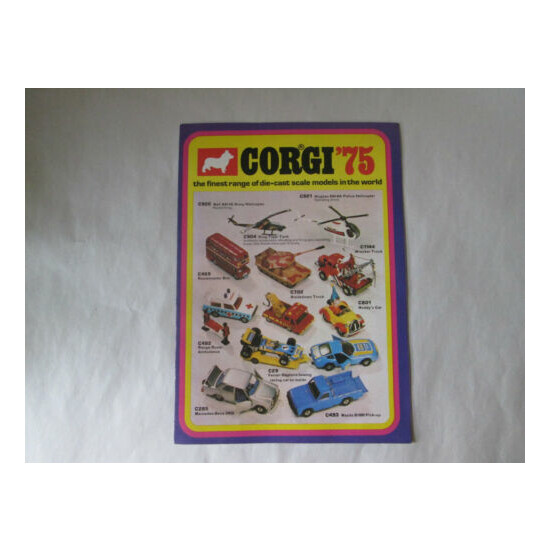 1975 Corgi Mettoy Playcraft 8 Page Catalog Advertisement Brochure / Gt Britain {1}