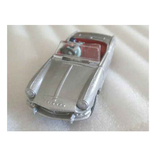 VINTAGE DINKY 114 TRIUMPH SILVER SPITFIRE 1963 RESTORED FREE SHIPPING! {1}