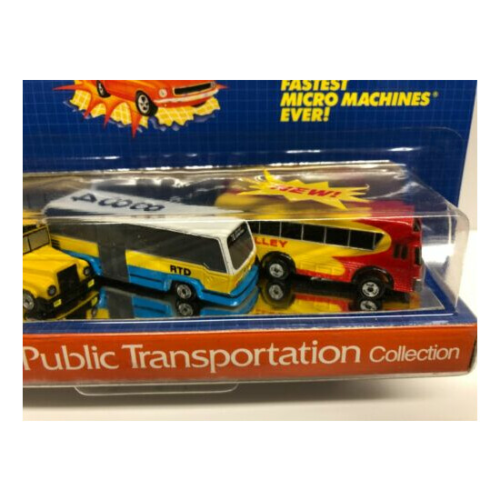 1989 Micro Machines ULTRA FAST Public Transportation Collection #8 * Rarely Seen {3}