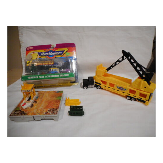 Vintage Micro-Machines Outdoor Adventure Set, Auto Transporter, and Play Set {1}