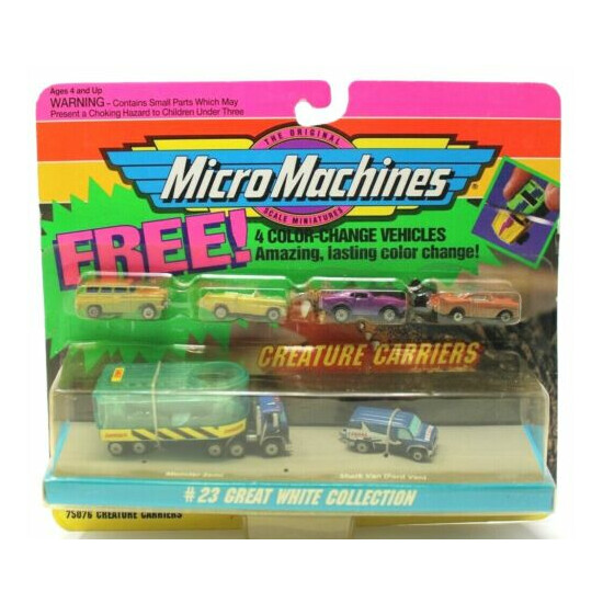 Micro Machines Creature Carriers #23 Great White Collection Vehicle Set Galoob {1}