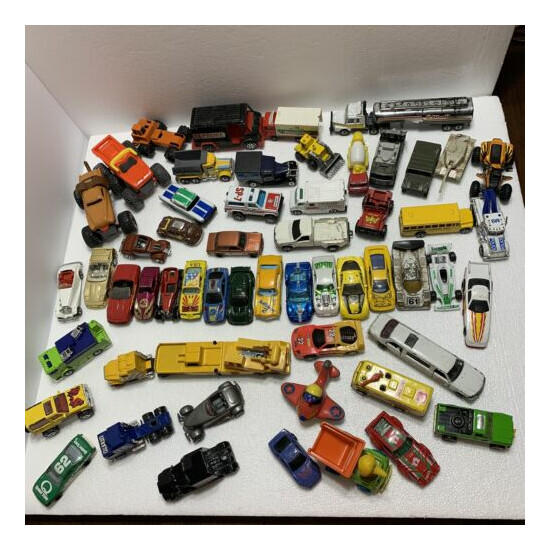 Mixed Lot of Assorted Cars Trucks 1979-Now Majorette Matchbox Tonka 60+ Loose {1}