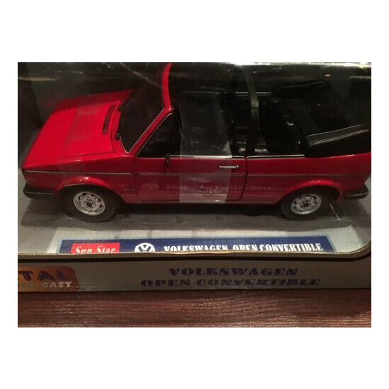 cabriolet golf 1/18 diecast rare red colour volkswagen new in box never open {6}