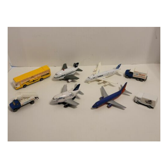 Airlines & Airport Toys Lot - Planes, AirBus, Truck, Southwest, Alaska, Jet Blue {1}
