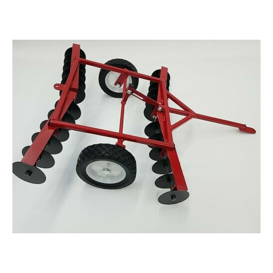 Pedal Tractor Disc attachment made form steel red {3}