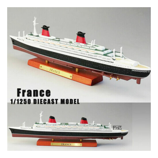 ATLAS 1/1250 Scale France Steamboat Alloy Cruise Ship Model Boats Vehicles Gift {2}