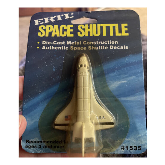 Vintage ERTL Space Shuttle #1535 Authentic Decals Die Cast NASA Rocket Ship {1}