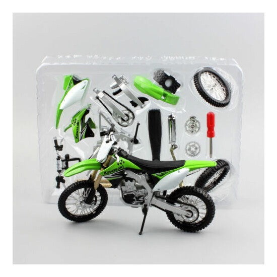 Maisto Assembly 1:12 Kawasaki KX450F dirt motocross Motorcycle model DIY bike {1}