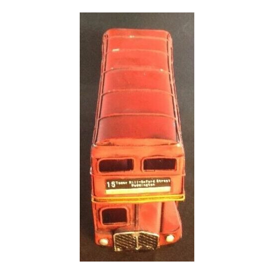 Red London Bus Blackwell Station Double Decker Tour Bus Replica Diecast Metal {3}