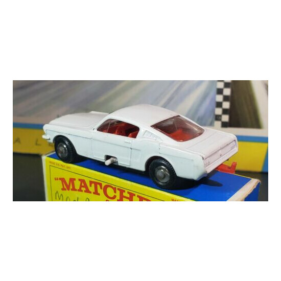 Vintage Matchbox Lesney #8 Ford Mustang Fastback E Box Very Nice!! {8}