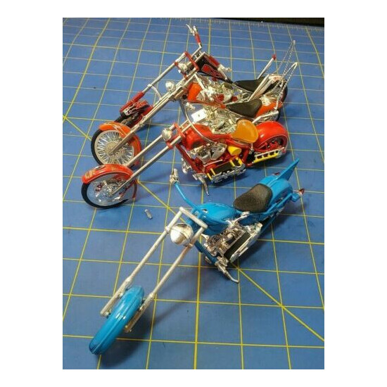 LOT of 4. 1:18 WEST COAST CHOPPERS. Joy Ride. Motorcycles. Missing parts. {9}