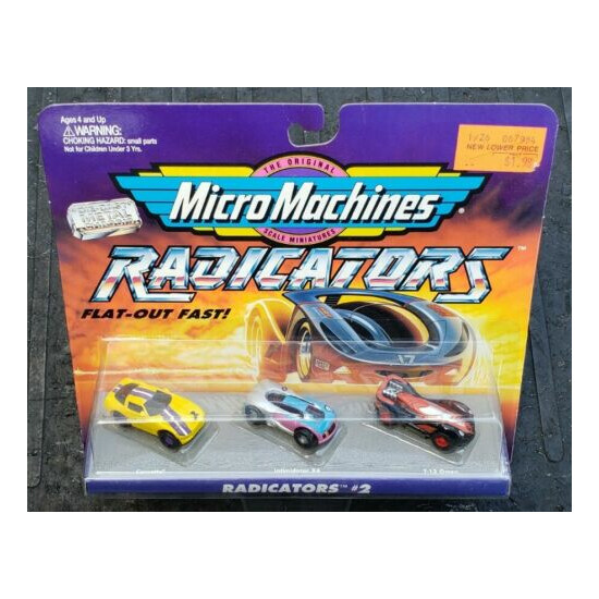 Micro Machines Radicators #2 Vehicle Set Galoob Vintage 1994 VHTF MISB  {1}