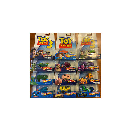 Lot of 12 Toy Story Hot Wheels - Disney Pixar Diecast - RARE {1}