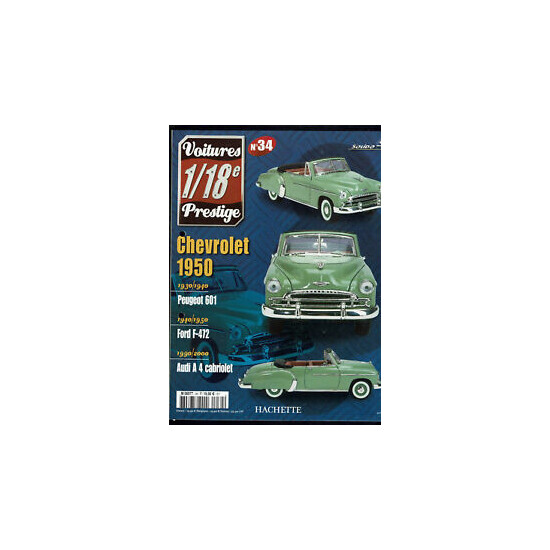 Paper cars prestige 1/18e solido no. 34 1950 chevrolet  {1}