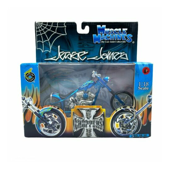 Muscle Machines Jesse James West Coast Choppers CFL-RIGID Motorcycle Bike 1/18 {1}