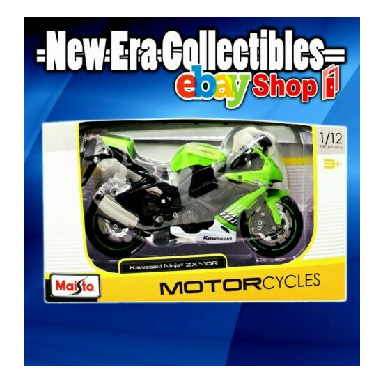 Maisto Kawasaki Ninja ZX-10R Motorcycles 1/12 Scale Diecast Metal 2018 {1}