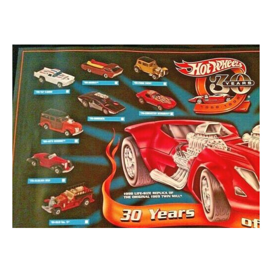 HOT WHEELS 30 YEARS OF COOL (1968-1998) TARGET 30TH ANNIVERSARY 18"X24" POSTER {4}