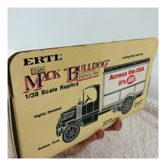ERTL 1926 Mack BullDog Delivery Van Die-Cast Metal Replica Locking Coin Bank Key {5}