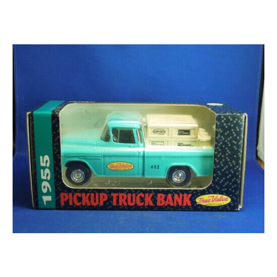 Vintage 1993 ERTL Pickup Truck Bank 1955 True Value Hardware Store Truck {1}