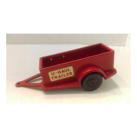 Vintage 60's Japan Tin 7" U-Haul Trailer Very Nice Clean For Toy Cars {1}
