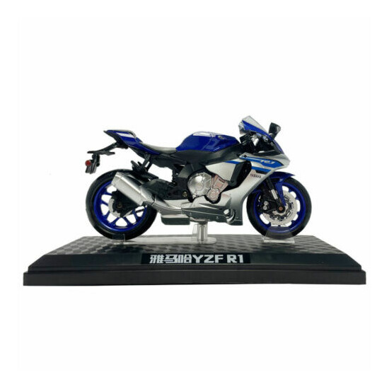 1:12 Yamaha YZF-R1 Motorcycle Model Diecast Sport Bike Toy Boys Kids Gift Blue {4}