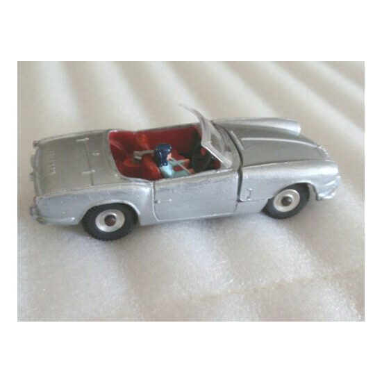 VINTAGE DINKY 114 TRIUMPH SILVER SPITFIRE 1963 RESTORED FREE SHIPPING! {4}