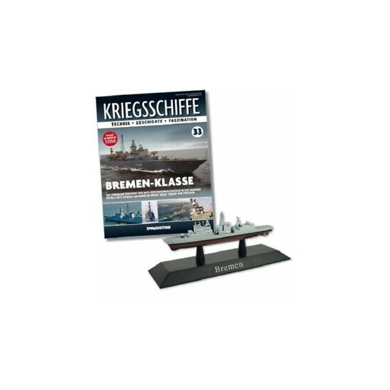 DeAgostini 1:1250 German Bundesmarine Bremen Class Frigate - Bremen, #DAKS33 {1}