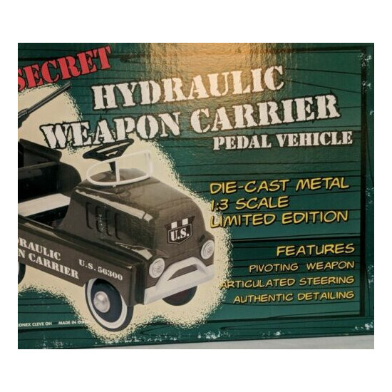 Hydraulic Weapon Carrier Diecast Metal Mini LE #1423 NEW Scale 1:3 Xonex Car {5}