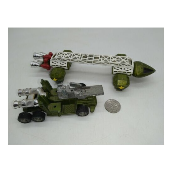 Vintage 1974 Dinky Toys SPACE 1999 Eagle Transporter & Galactic War Chariot LOT {1}