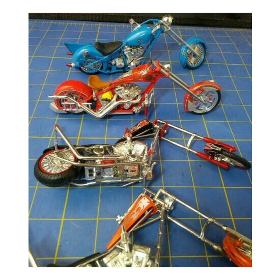 LOT of 4. 1:18 WEST COAST CHOPPERS. Joy Ride. Motorcycles. Missing parts. {12}