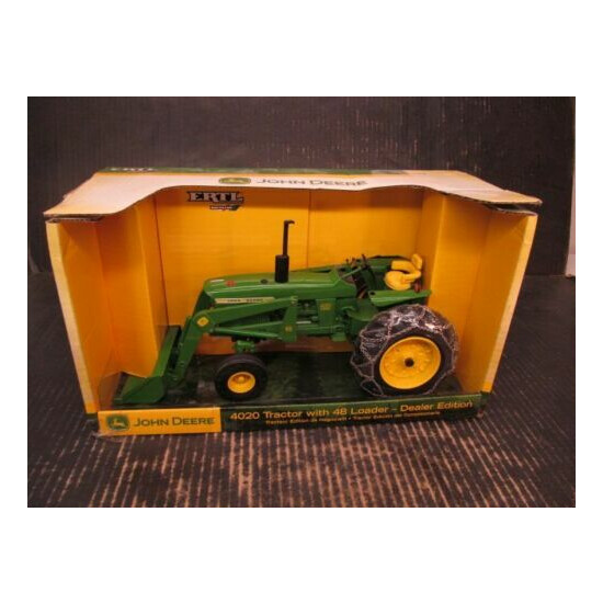 Ertl John Deere 4020 Tractor with 48 Loader Dealer Edition 1/16 Diecast #15999 {1}