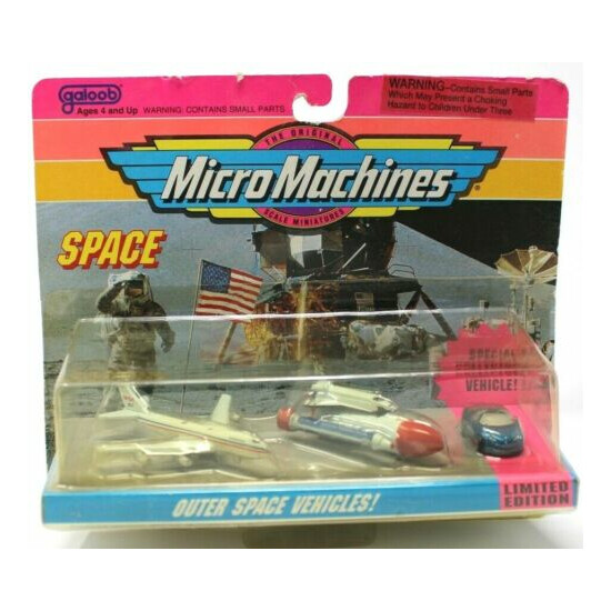 Vintage NIP Micro Machines Outer Space Vehicles Collection Shuttle NASA 1990'S {1}