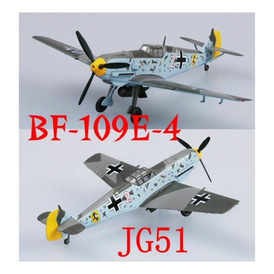 Easy Model 1/72 Germany BF-109E-4 4/JG51 #37281 {1}