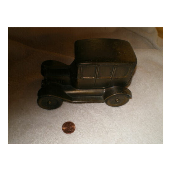 Banthrico Brass Look Metal Car Bank, Vintage, Since 1919 {2}
