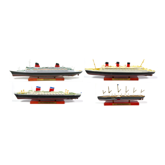 Set 4 Transatlantic Boats France+Queen Mary+United States+Great Eastern 1:1250 {1}