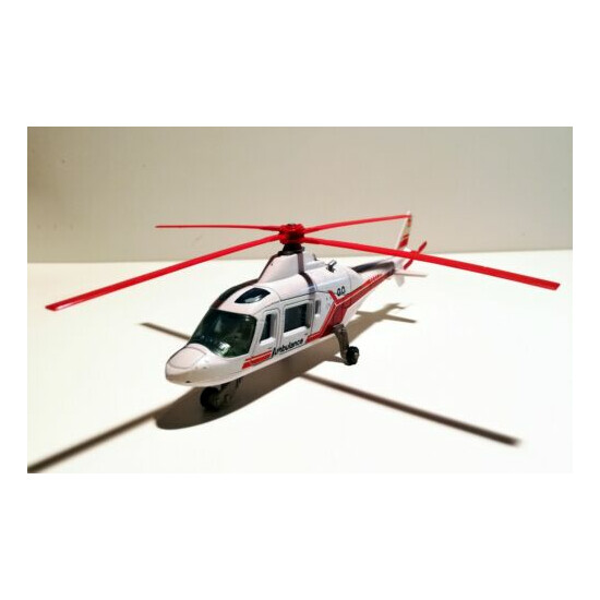 Majorette 3043 agusta 109 helicopter ambulance very good condition.  {1}