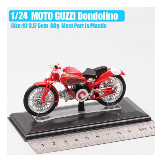 1/24 Scale Classic 1946 Moto Guzzi Dondolino Racer Diecast Toy Motorcycle Model {2}