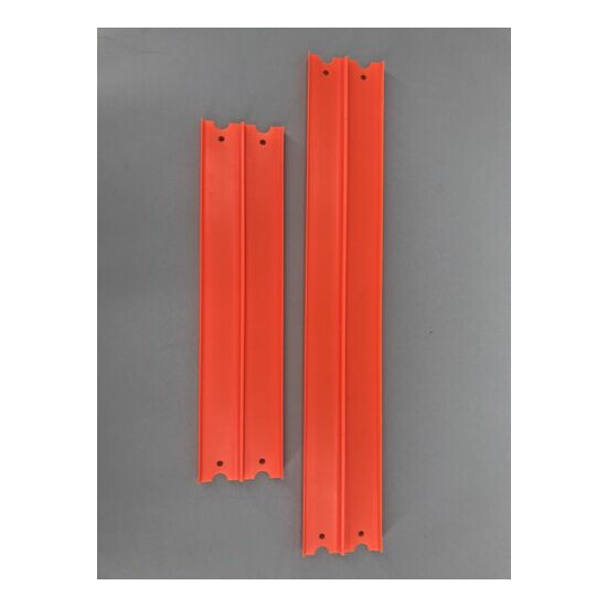 Hot Wheels Super Ultimate Garage Replacement Double Orange Track Pieces Straight {1}