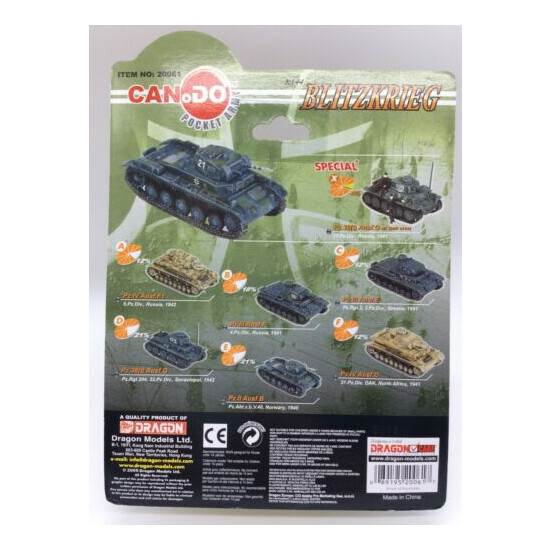 Dragon Models 1:144 CAN DO 20061 Pocket Army Blitzkrieg Tank Pz.II Ausf.B "21" E {4}