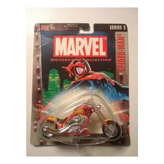 Maisto Ultimate Marvel Motorcycle Collection Spiderman Heavy Winds {3}