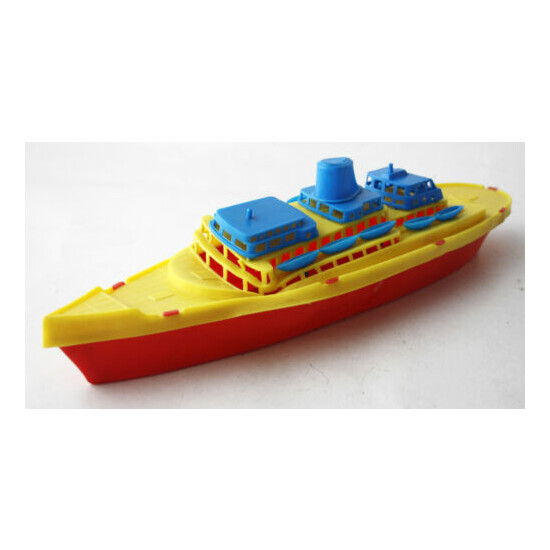 VERY RARE 70'S PLASTIC CRUISE SHIP BOAT #3 MADE IN GREECE GREEK 38cm NEW ! {4}