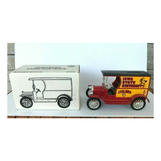IOWA STATE UNIVERSITY ERTL 1/25 Scale1912 Ford Open Front Panel Truck Bank w/box {1}