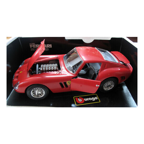 Burrago Ferrari die cast models, Set of FOUR (4) in 1/18th scale {6}
