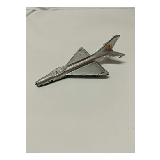 Zylmex Plane Super Wings A124 MIG 21 Toy #53 Silver Made in Hong Kong {1}