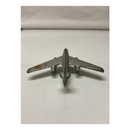 Dinky Toys Airplane Vautour Jet Fighter No.60B Silver Made in France Meccano {3}