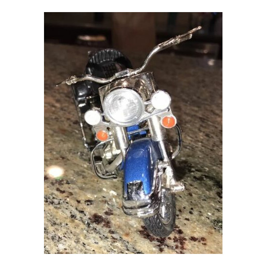 Matchbox Harley Davidson Motorcycles Electra Glide 1:15 Scale Die Cast Blue {4}