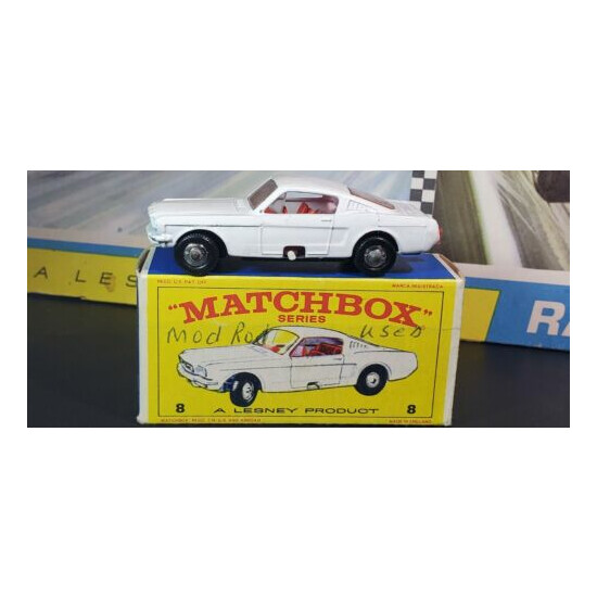 Vintage Matchbox Lesney #8 Ford Mustang Fastback E Box Very Nice!! {6}